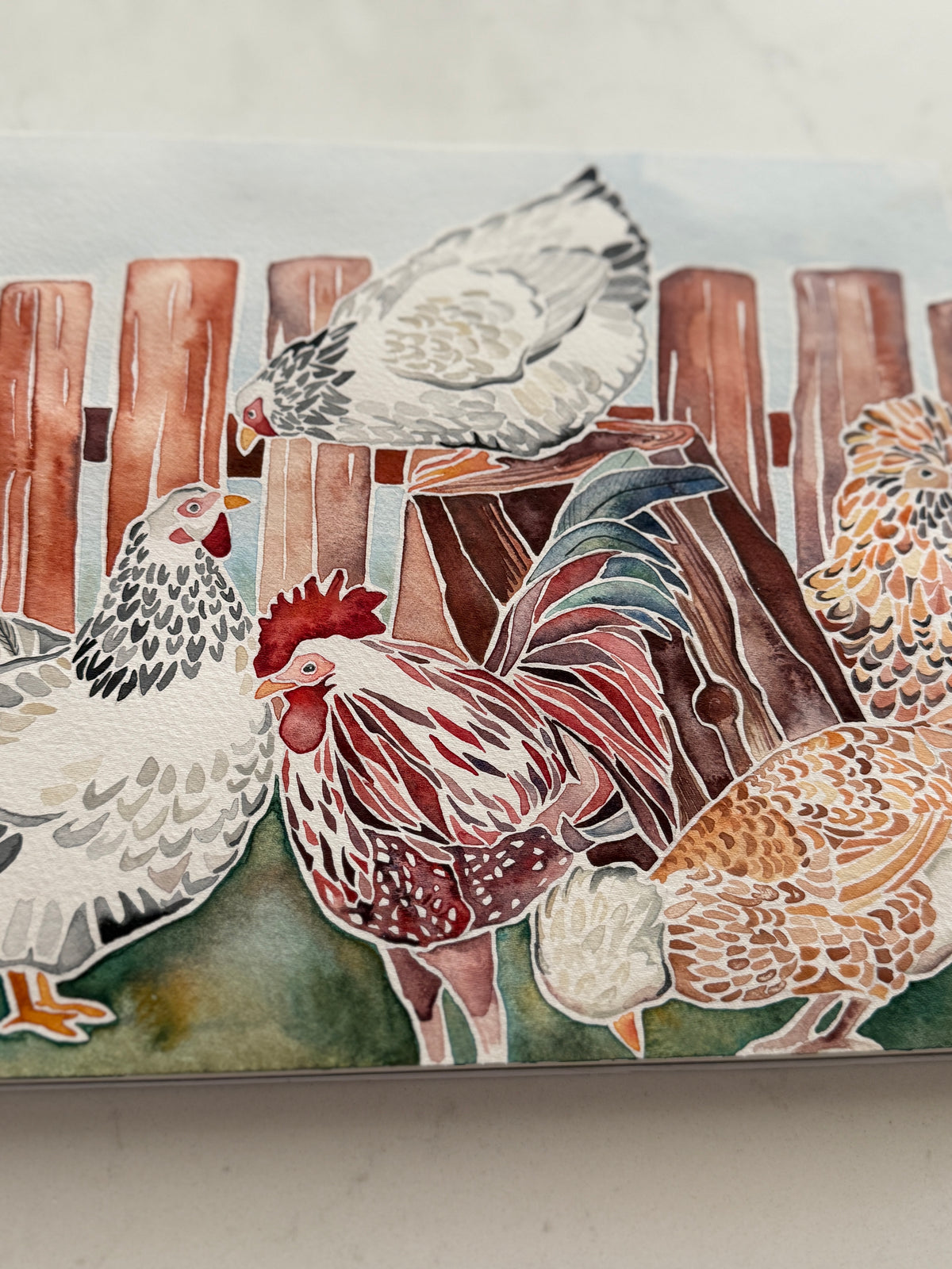 Chicken Study No. 1- Original Painting