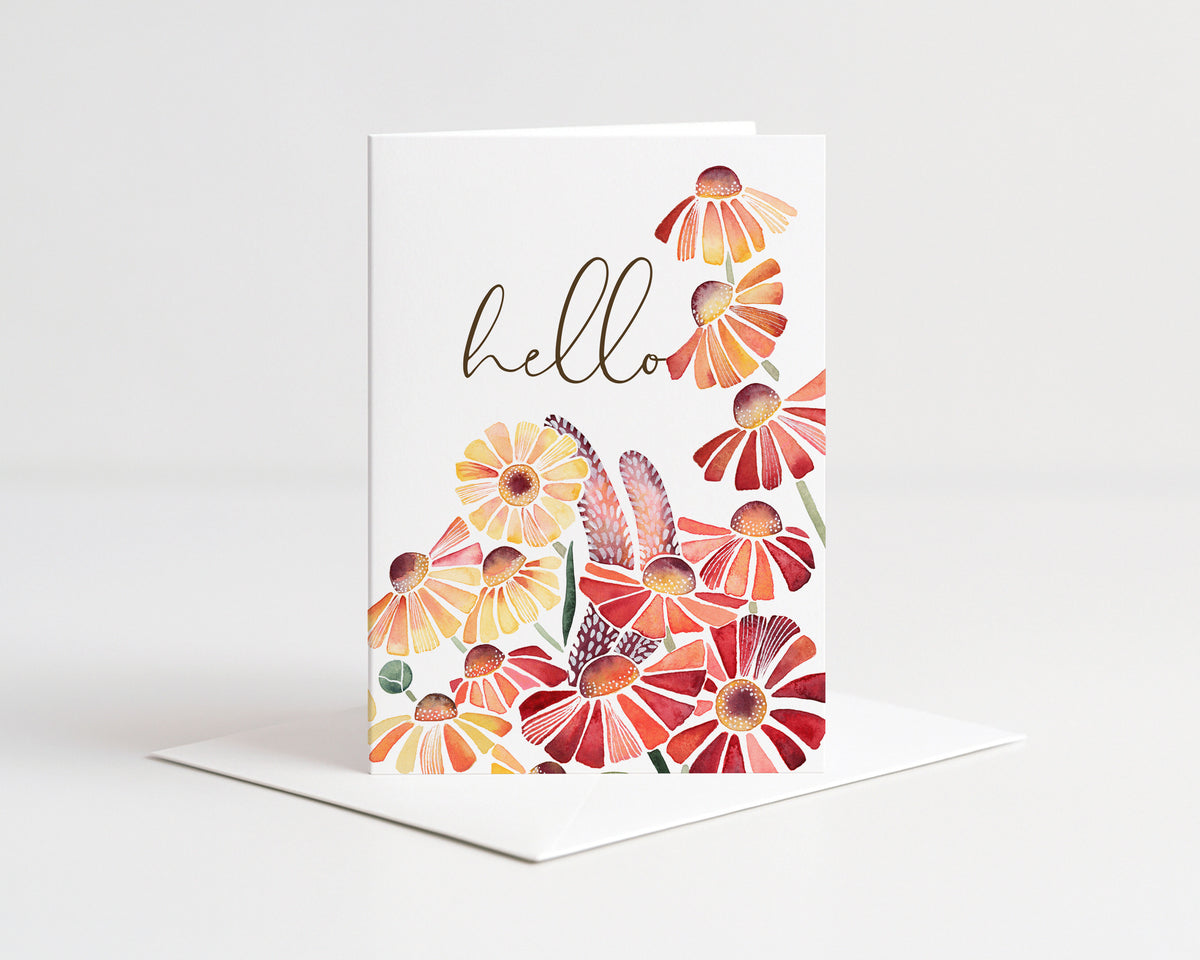 Hello Fall Florals Card
