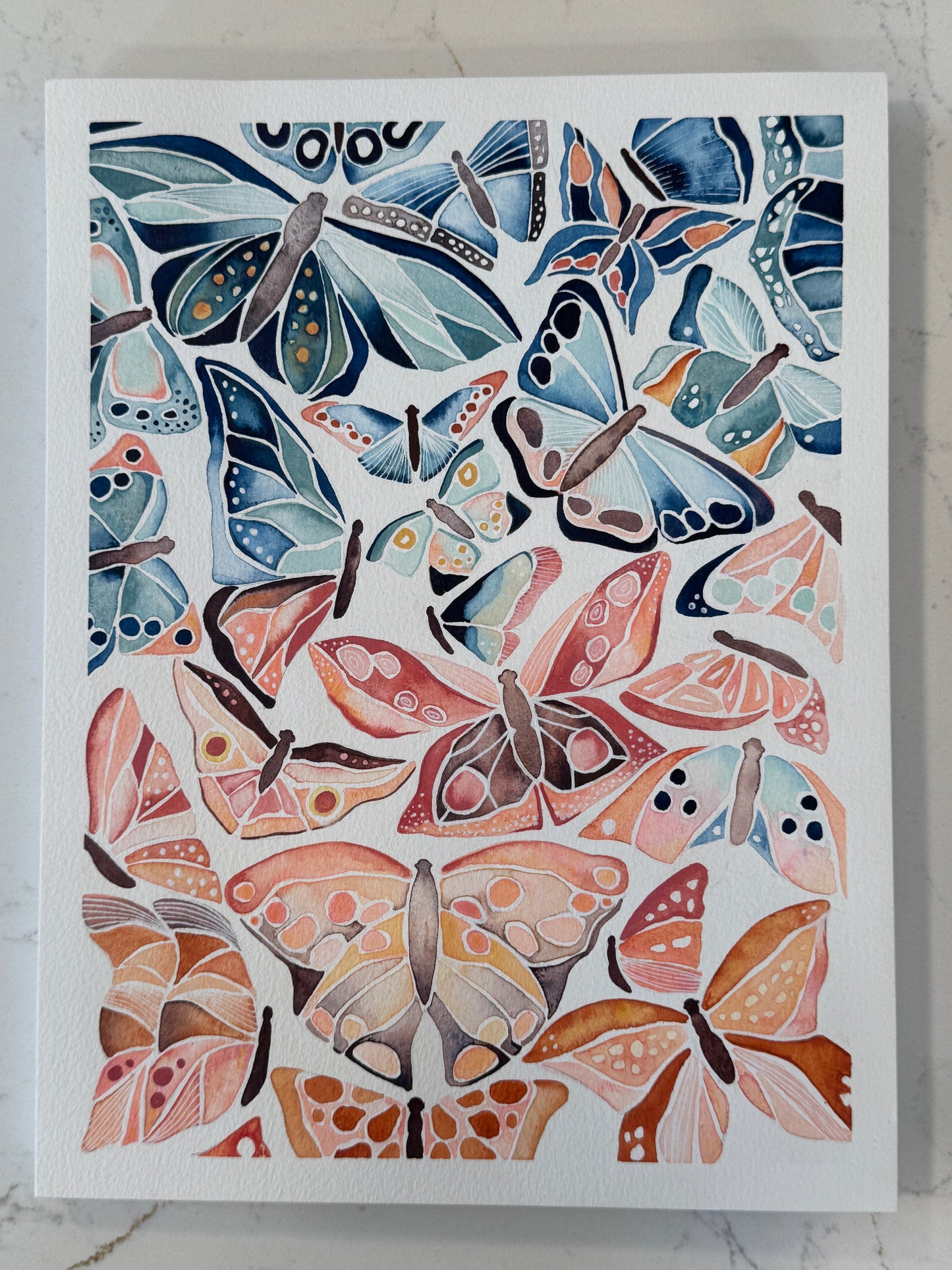 Ombre Flutter- Original Painting
