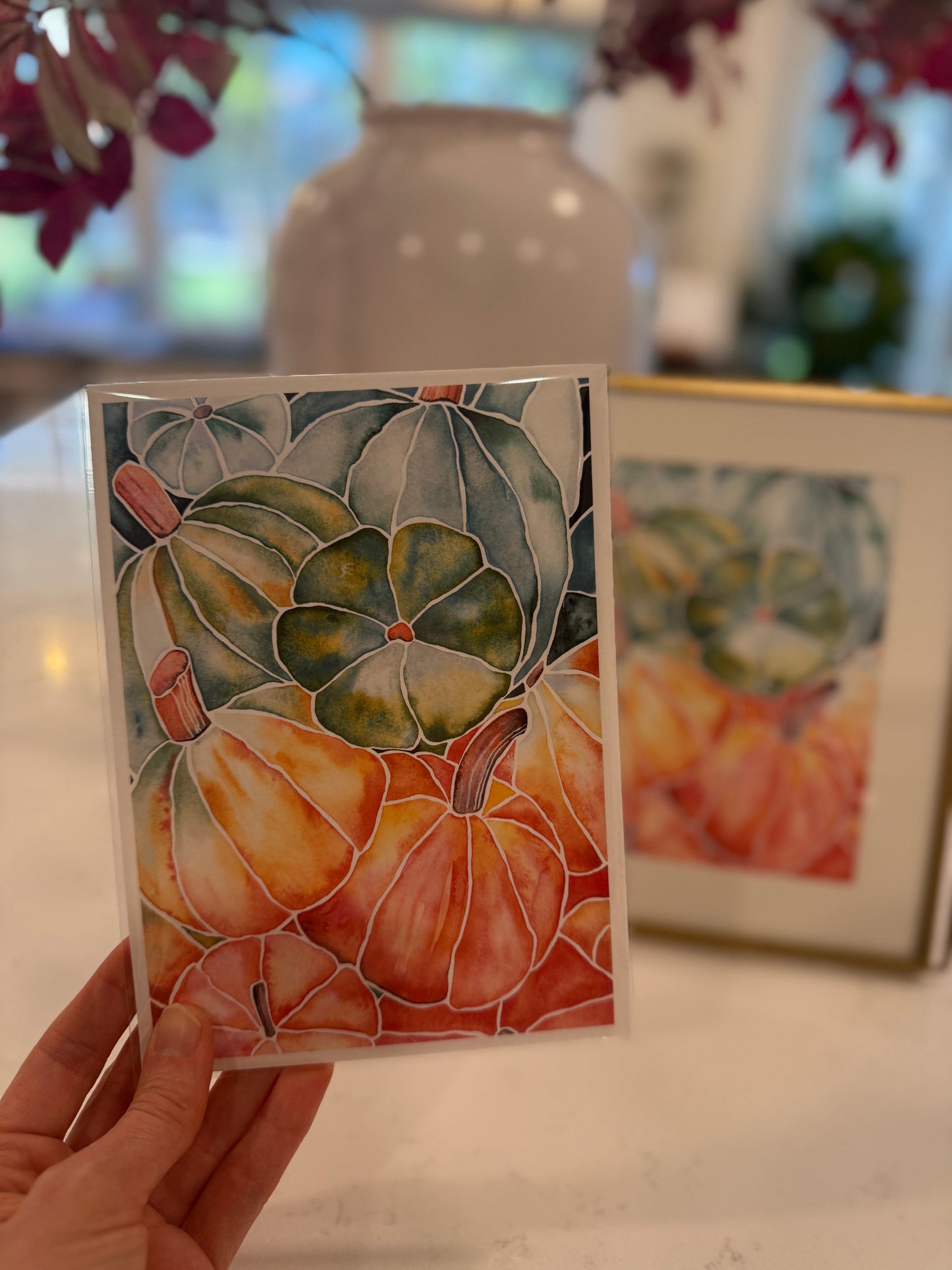Ombre Pumpkins Print- 5x7