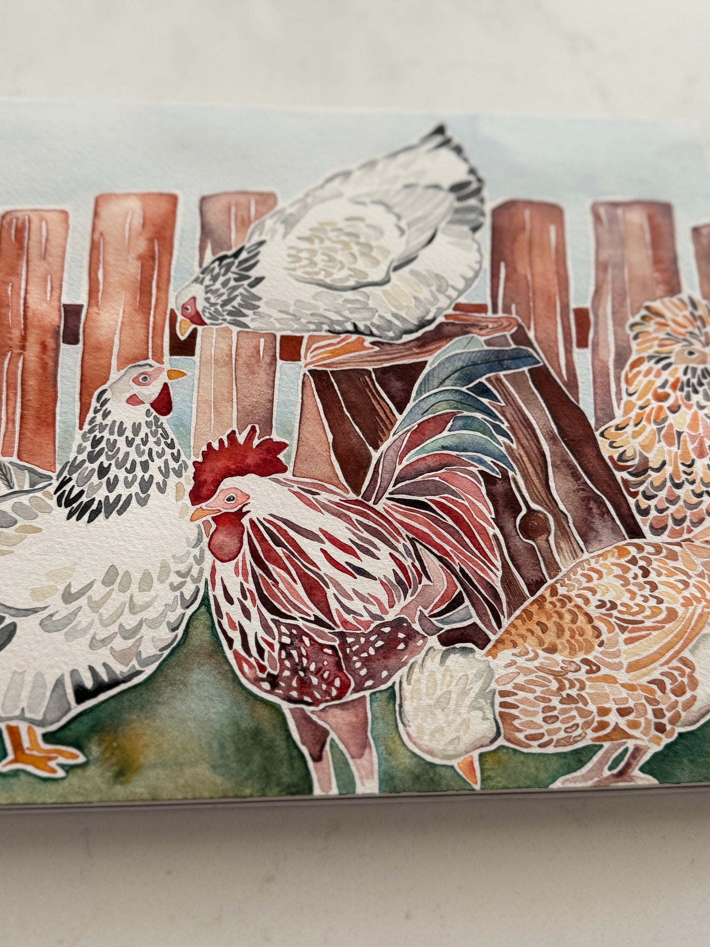 Chicken Study No. 1- Original Painting