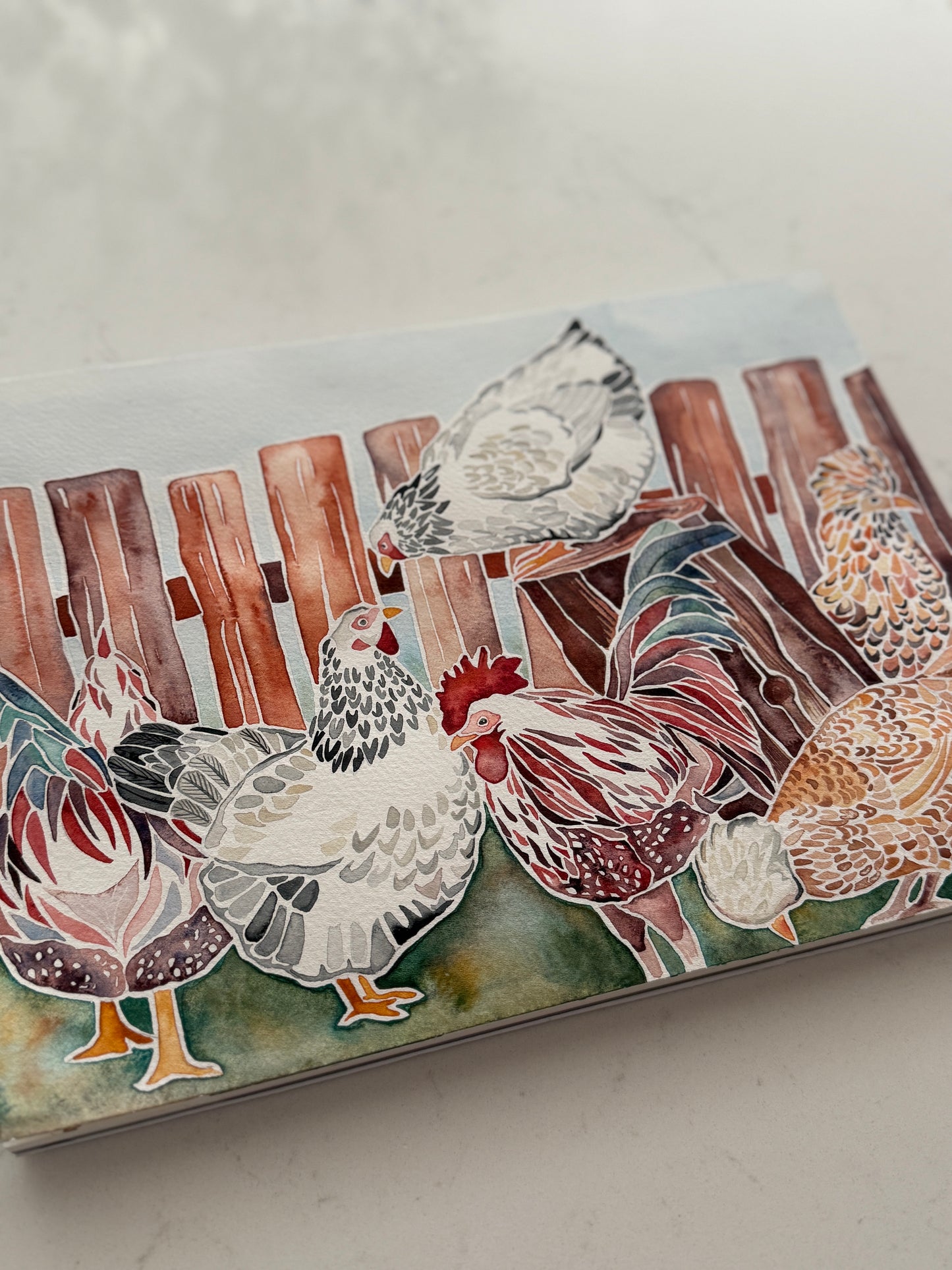 Chicken Study No. 1- Original Painting