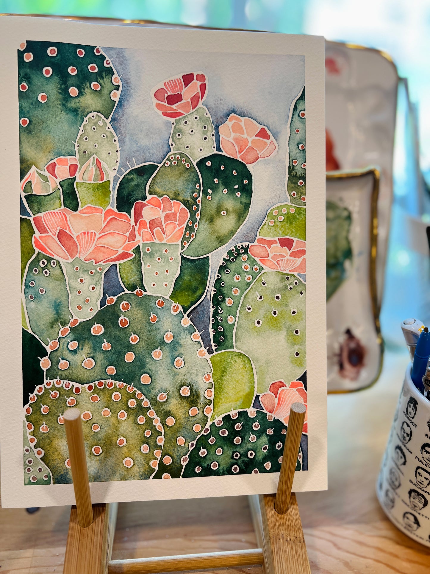 Cactus Floral- Original Painting