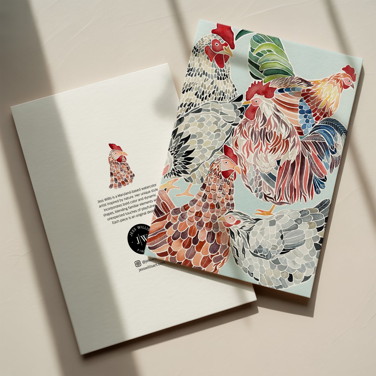 Chicken Study No. 2 Card