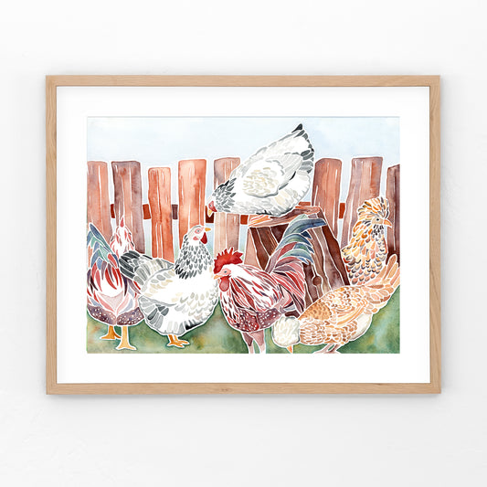 Chicken Study No. 1- Original Painting