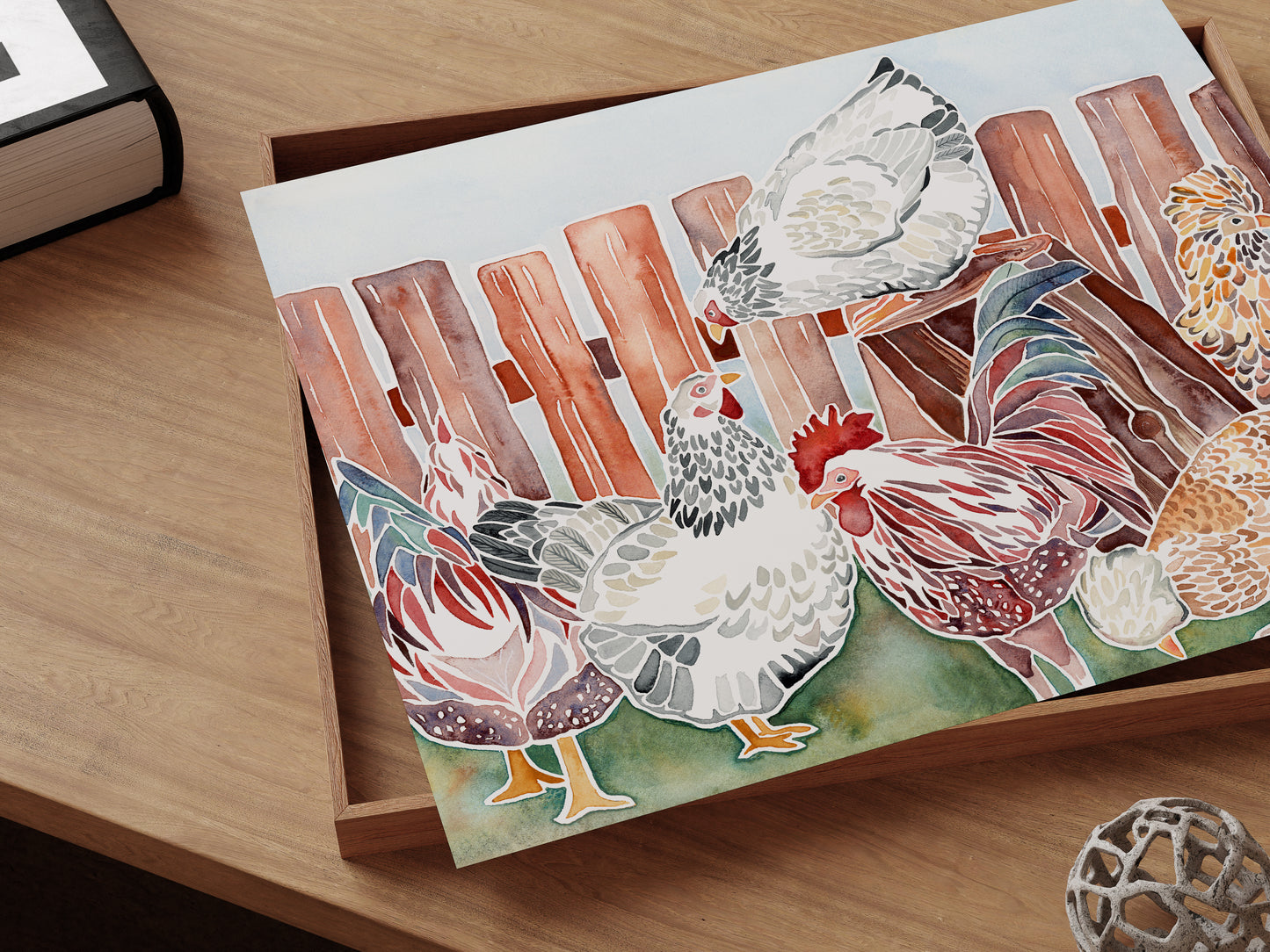 Chicken Study No. 1- Art Print