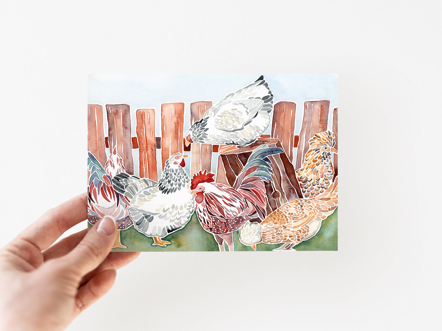 Chicken Study No. 1 Card