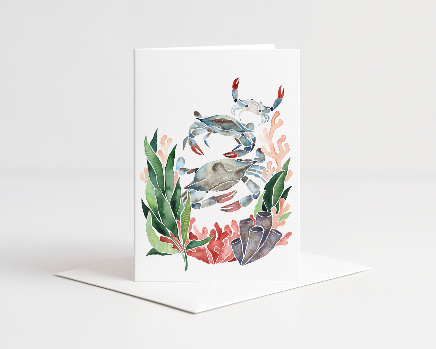 Three Blue Claws Card