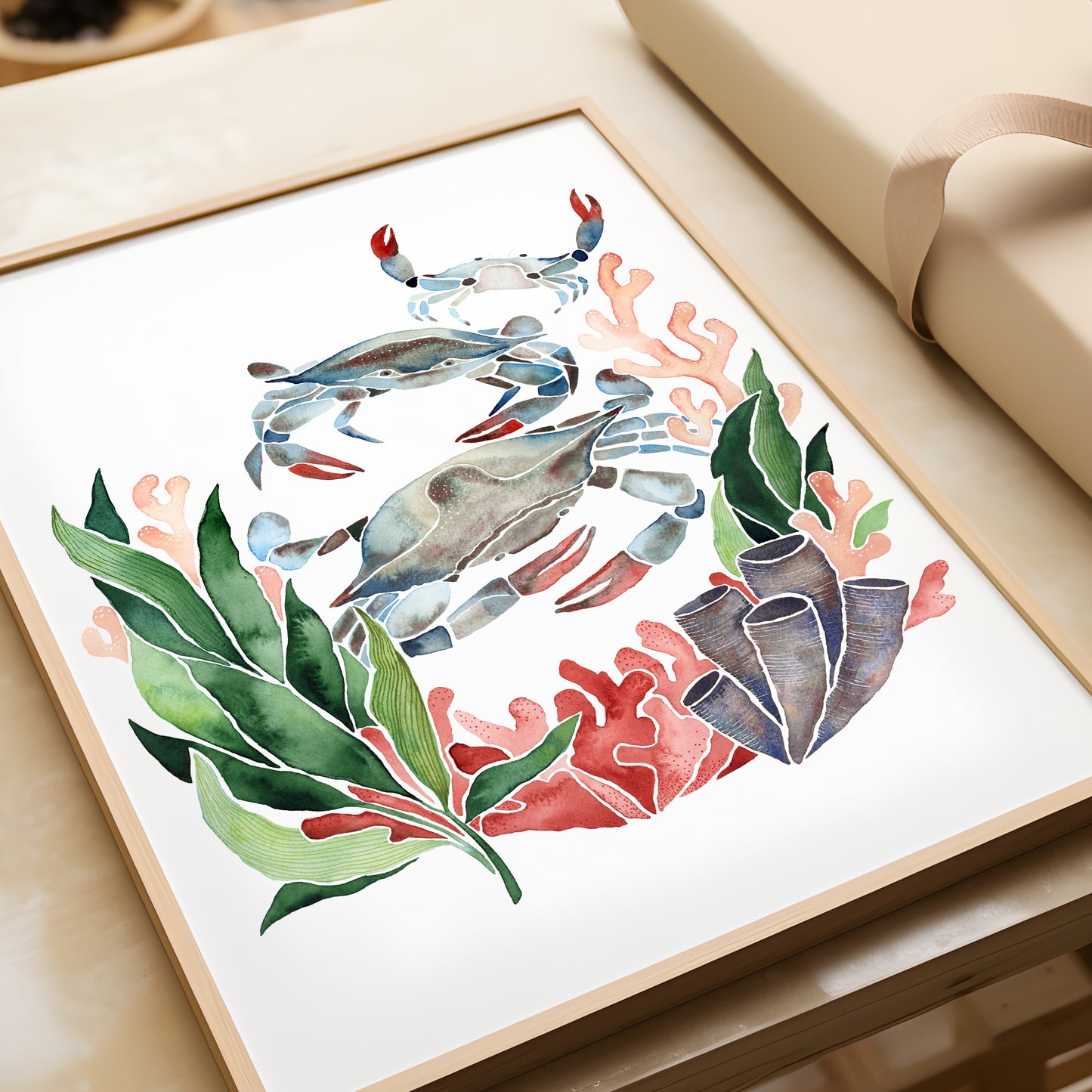 Three Blueclaws – Art Print