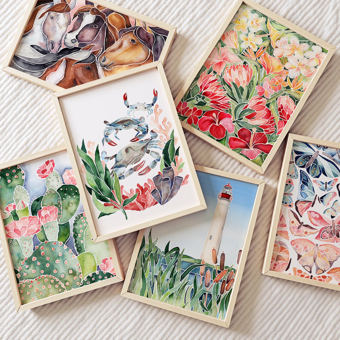 Three Blueclaws – Art Print