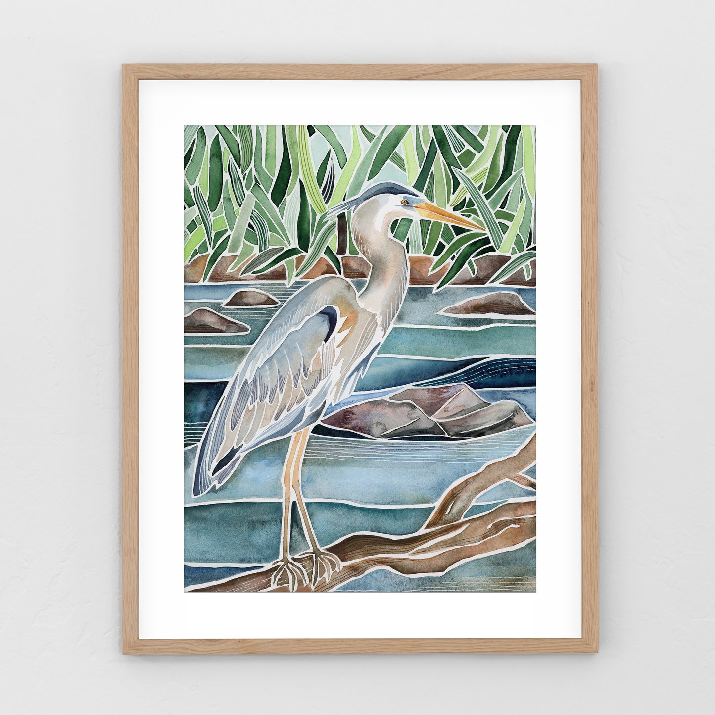 Blue Heron – Art Print