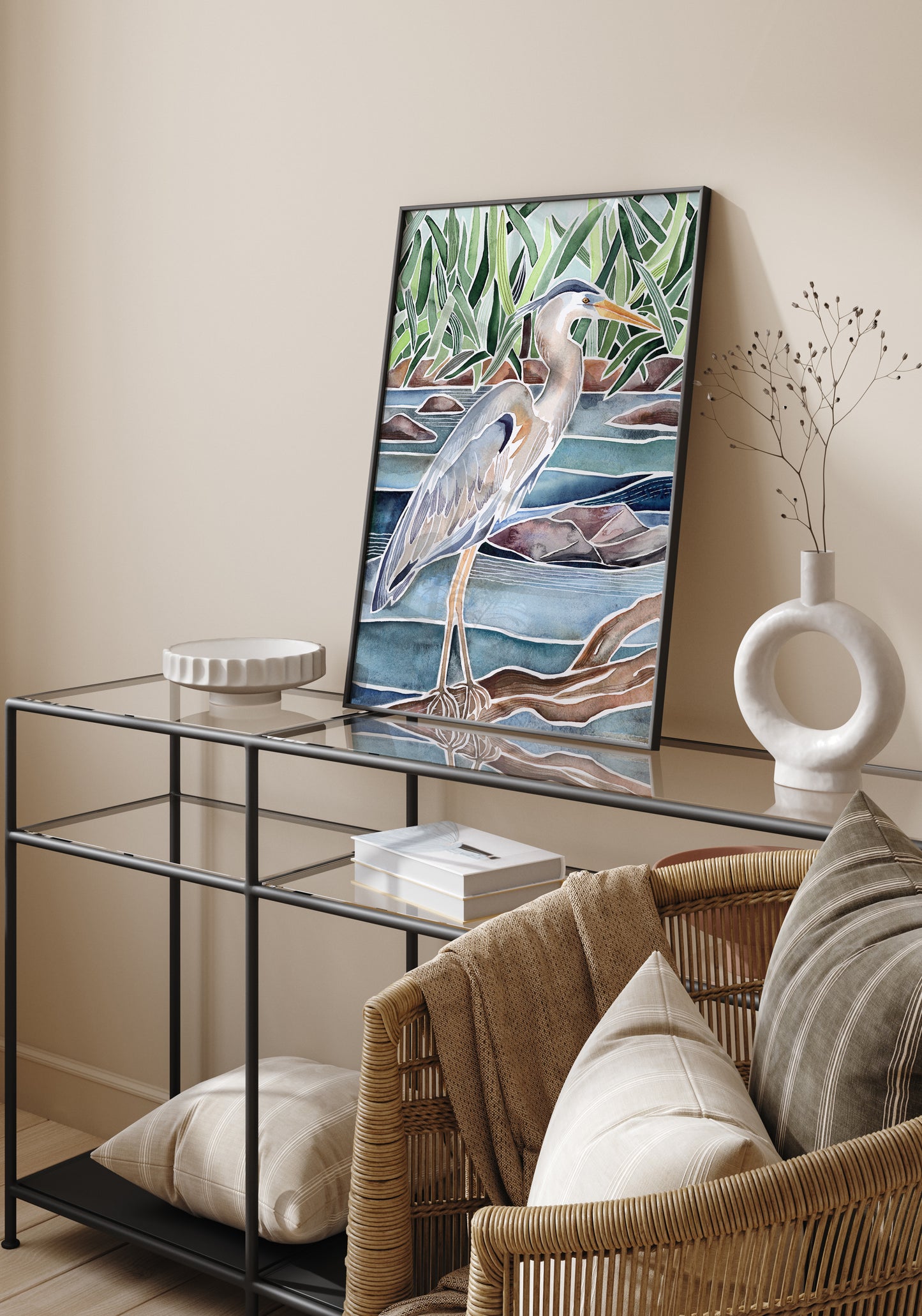 Blue Heron – Art Print