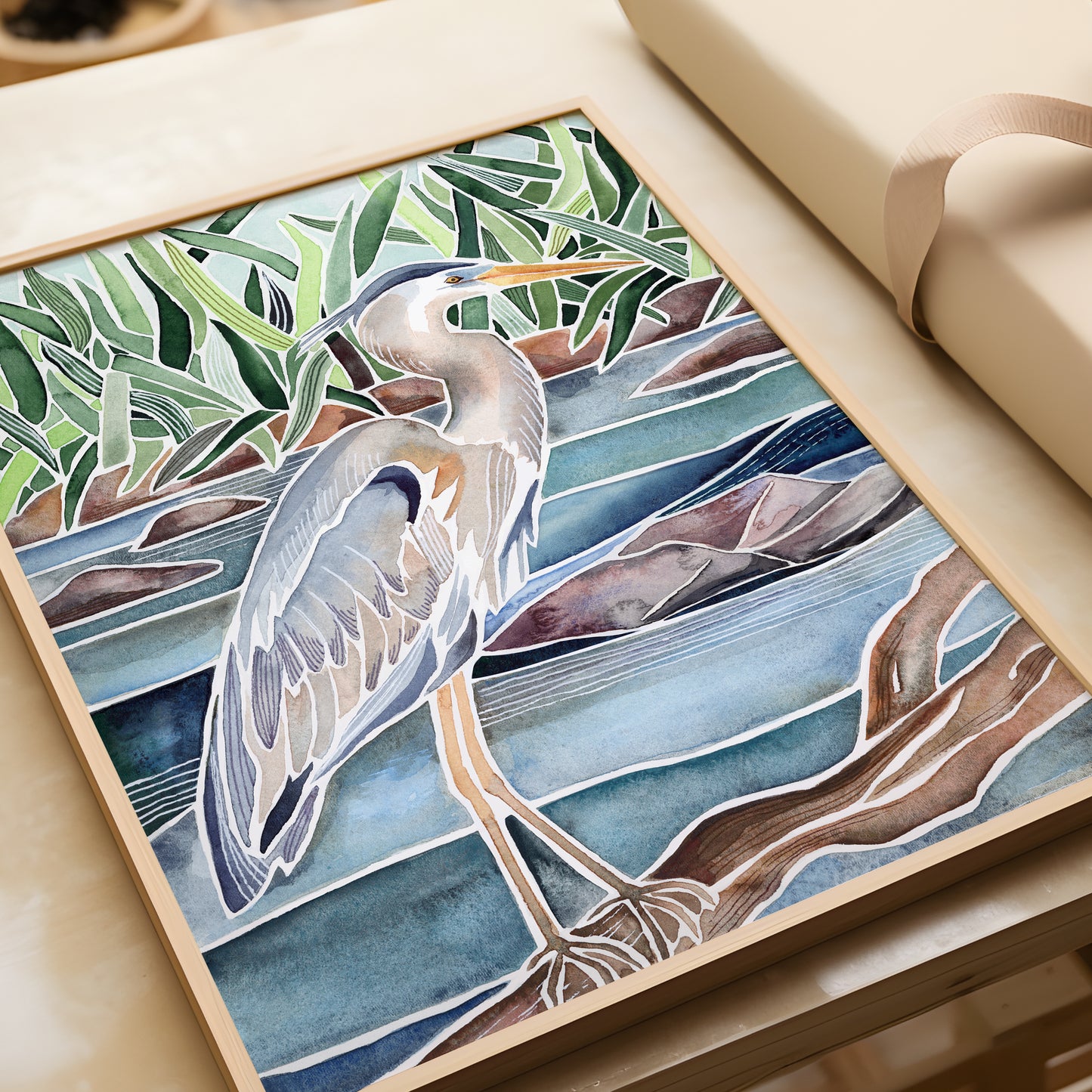 Blue Heron – Art Print