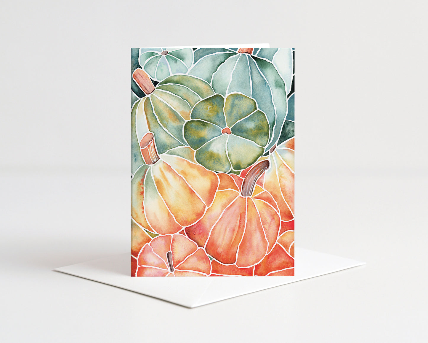 Ombre Pumpkin Card