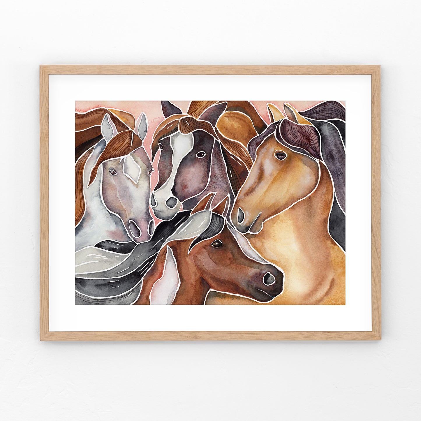 Rosie's Horses- Art Print