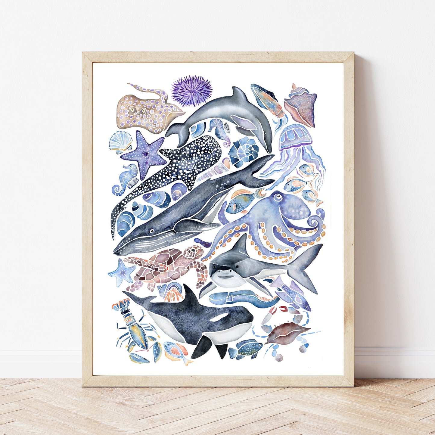 Ocean Creatures- Art Print