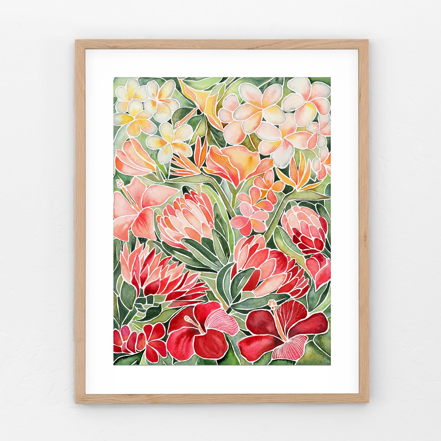 Tropical Flowers – Art Print