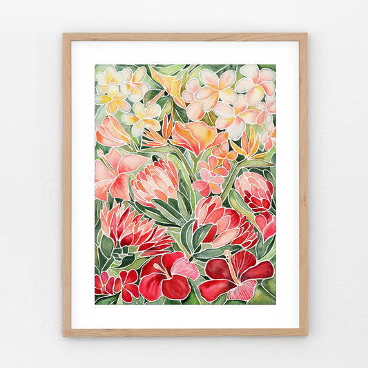 Tropical Flowers – Art Print