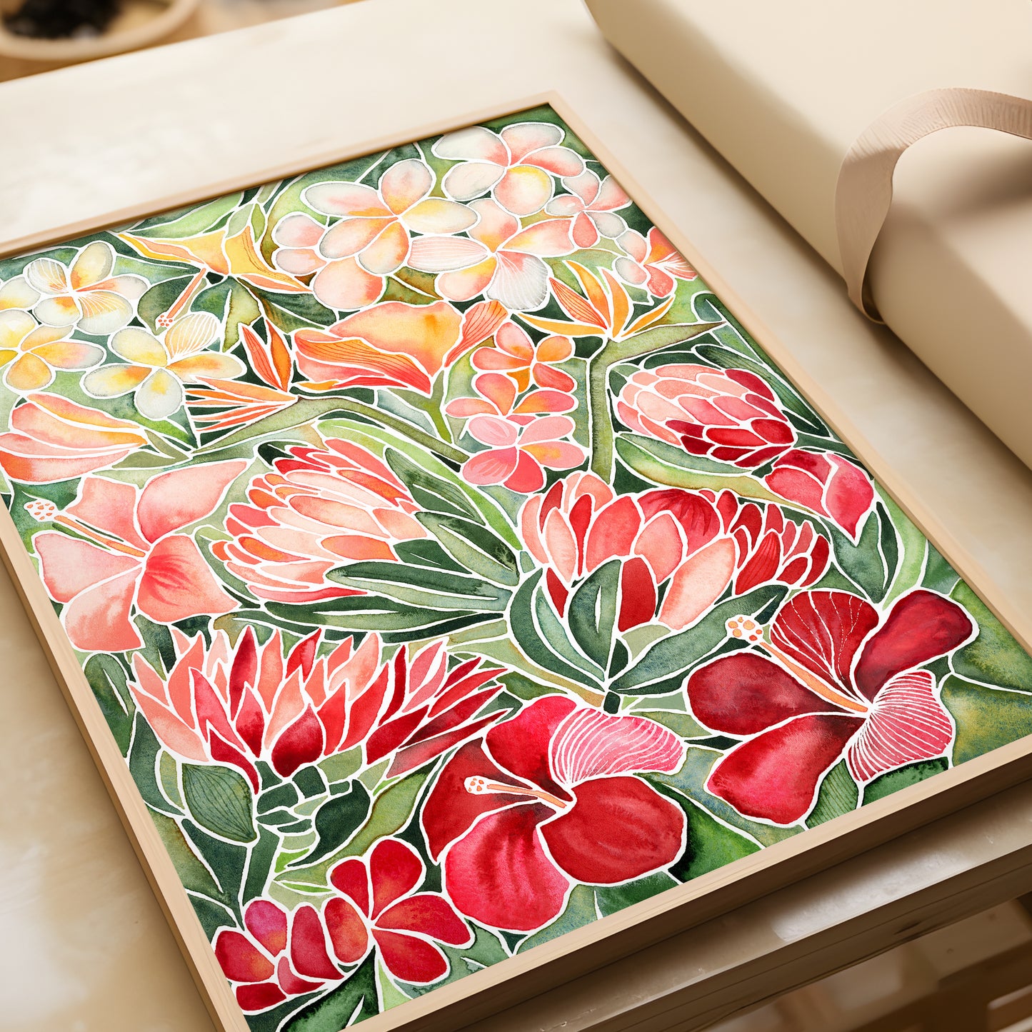 Tropical Flowers – Art Print