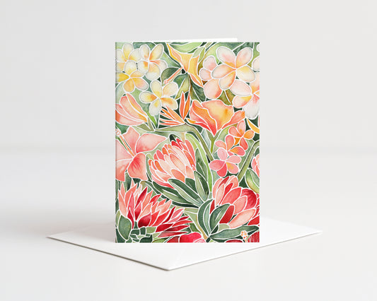 Tropical Florals Card