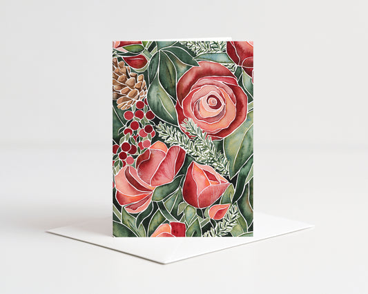 Winter Florals Card