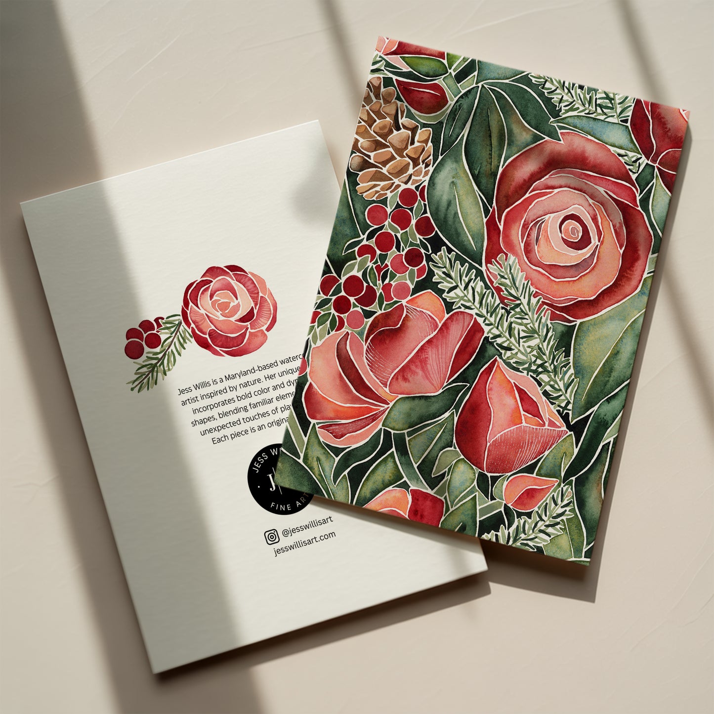 Winter Florals Card
